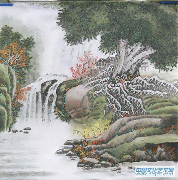 画家闫秀伶山水作品