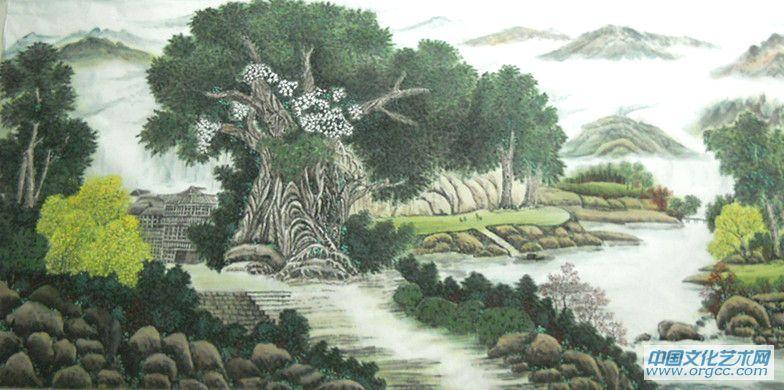 画家闫秀伶山水作品