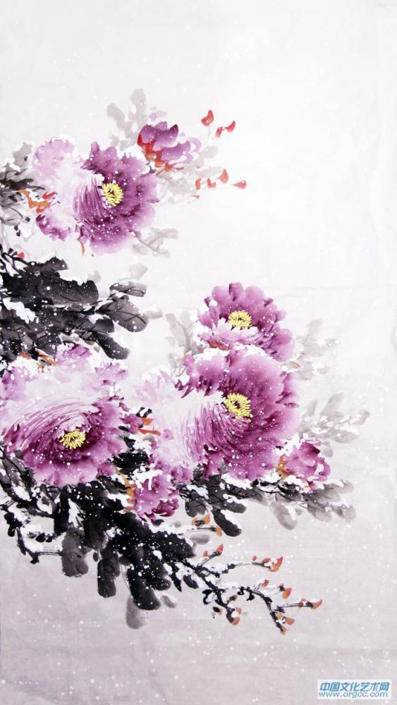 画家郝淑琳花鸟作品