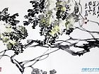 画家高少华花鸟作品《花垂滴香露》