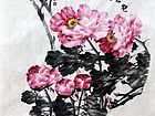 画家高少华花鸟作品《晓日浓熏富贵春》