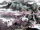 画家解金峰山水作品《寻春图》
