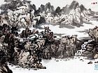 画家解金峰山水作品《清秋宜人》