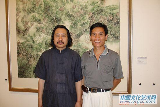 画家康利民与贾广健老师合影