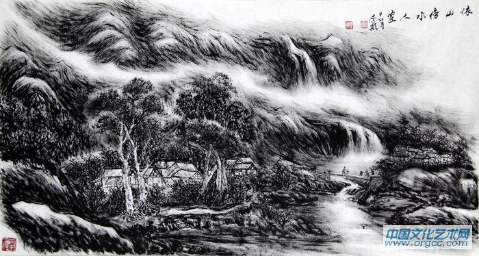 依山傍水人家