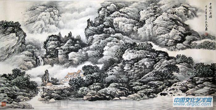 中条山居图