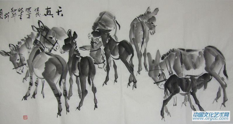 画家常恒茂作品《天真》