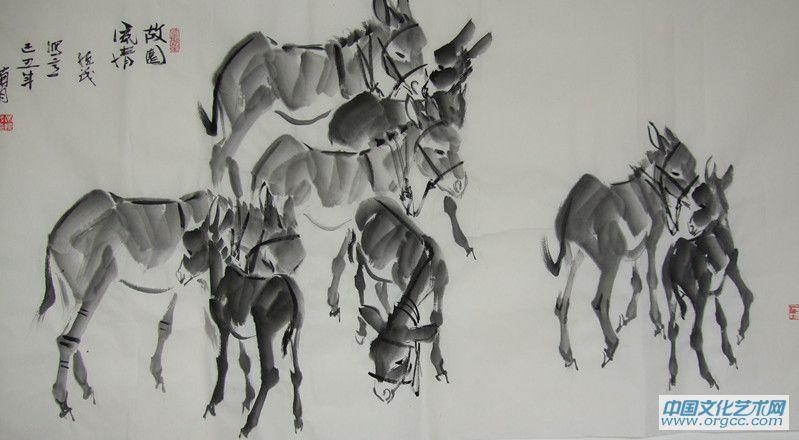 画家常恒茂作品《故园》