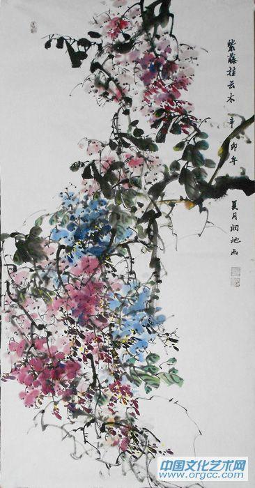 紫藤11-紫藤-我的作品-苏润地 官方网站-文化艺术网