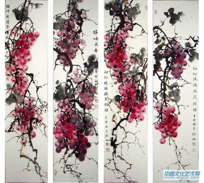 葡萄17  初似琉璃四屏