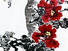 书法家李进学花鸟作品《千娇万态破朝霞》