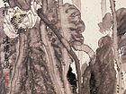 画家索铁生花鸟作品《清荷消暑》