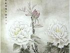 国画家王旗花鸟作品《倾国姿容别》
