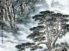 黄山松云（斗方）