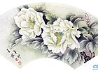 国画家王旗花鸟作品《凝瑞》