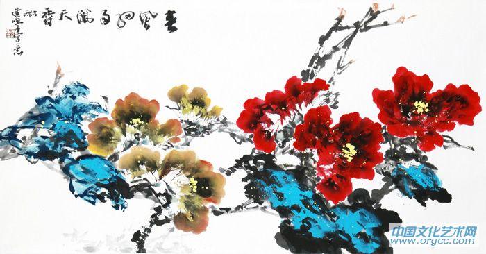 书法家李进学花鸟作品