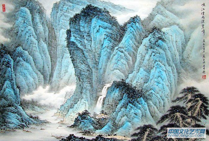 《峽江煙云》黃民杰作品