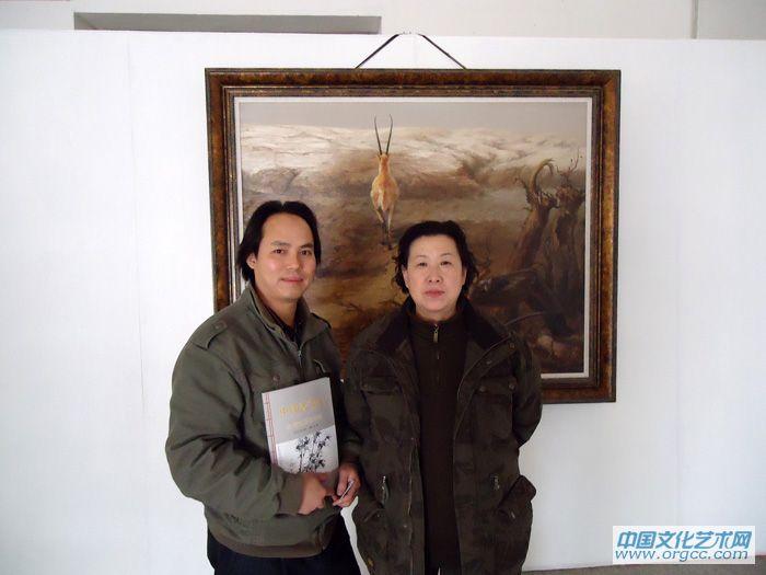 与北京油画协会杨振文先生合影