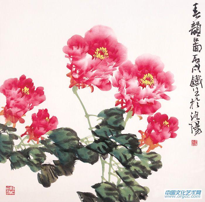 画家索铁生花鸟作品《春韵图》