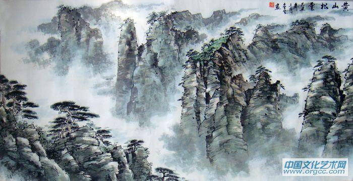 黄山松云
