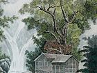 画家闫秀伶山水作品《山清水秀》