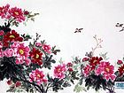 画家闫秀伶花鸟作品《富贵吉祥》