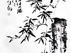 书画家郭朝卿作品《竹子》