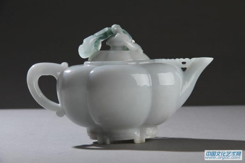 翡翠紫罗兰茶壶