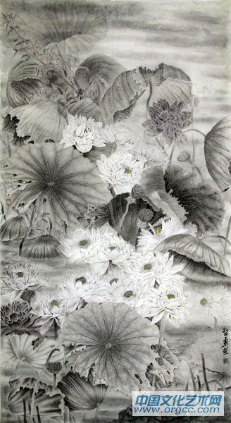 菏塘暮色