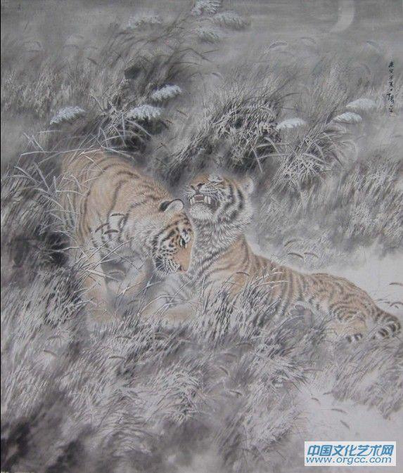 周阳金  《情意深深》  140×200纸本  2011年