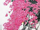 国画家康利民花鸟作品《花瀑》