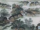 画家闫秀伶山水作品《山青水秀》