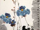 画家刘久亮花鸟作品《春酣》