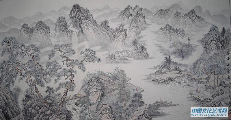 山水画作品一