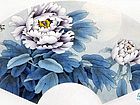 画家索铁生扇面花鸟作品