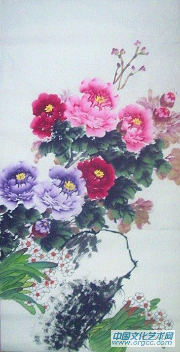 寫意牡丹