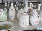 吴德才画瓷作品