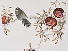 画家索铁生花鸟作品《美木艳树》