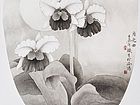 画家索铁生花鸟作品《月光曲》