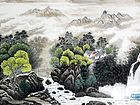 画家闫秀伶山水作品《烂漫秋情》