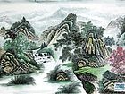 画家闫秀伶山水作品《溪山春晓》