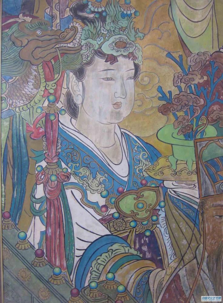 永乐宫玉女图