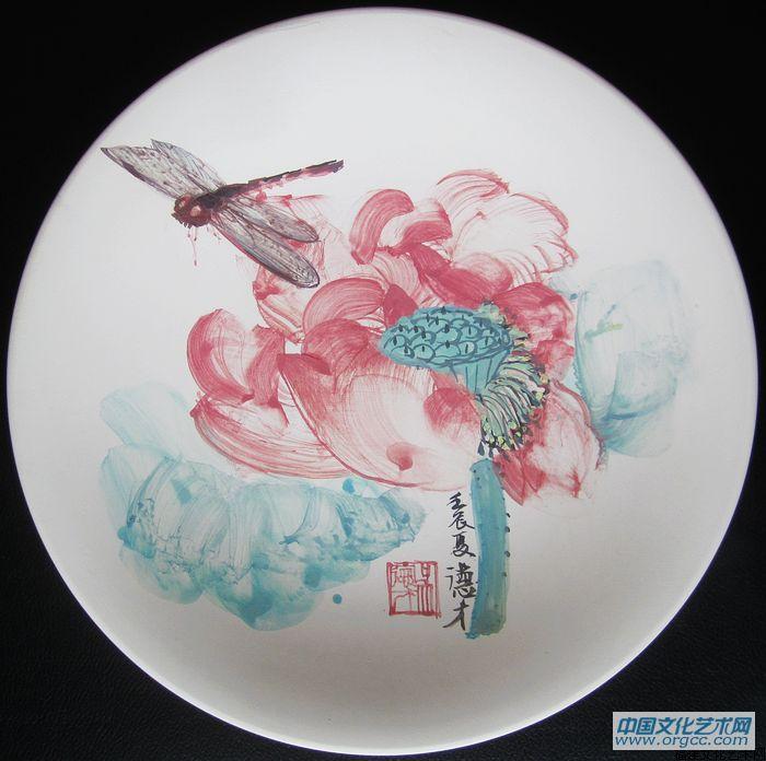 吴德才画瓷作品