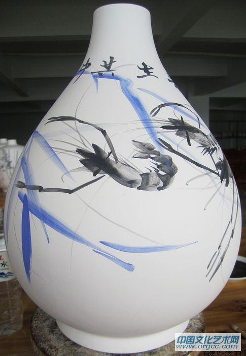 吴德才画瓷作品
