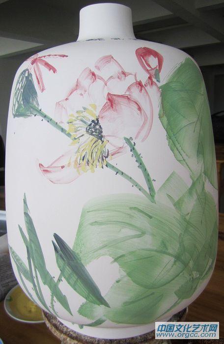 吴德才画瓷作品