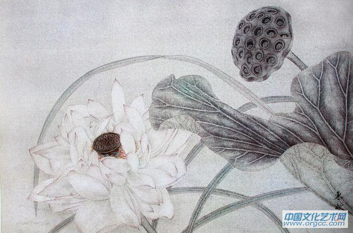 画家吴惠敏工笔花鸟作品5