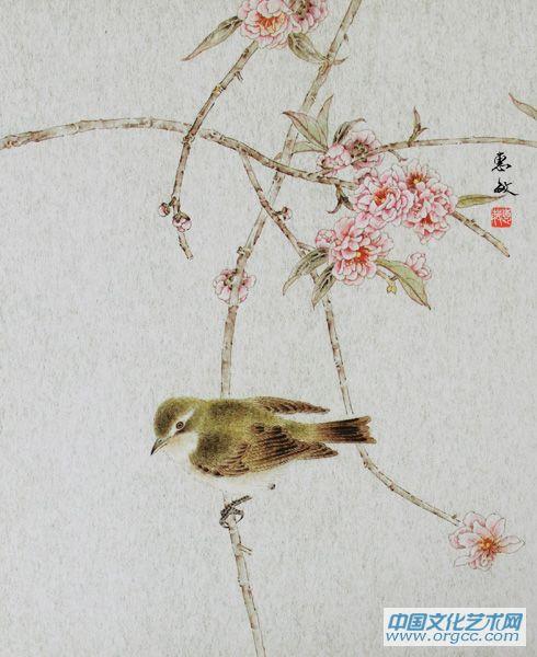 画家吴惠敏工笔花鸟作品6