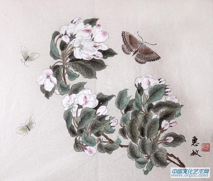 画家吴惠敏工笔花鸟作品8