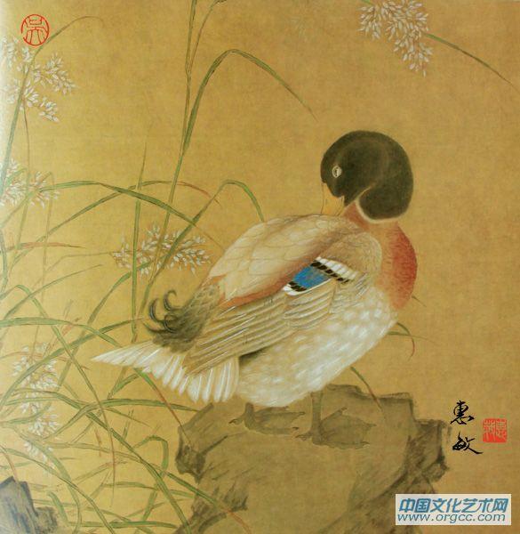画家吴惠敏工笔花鸟作品9