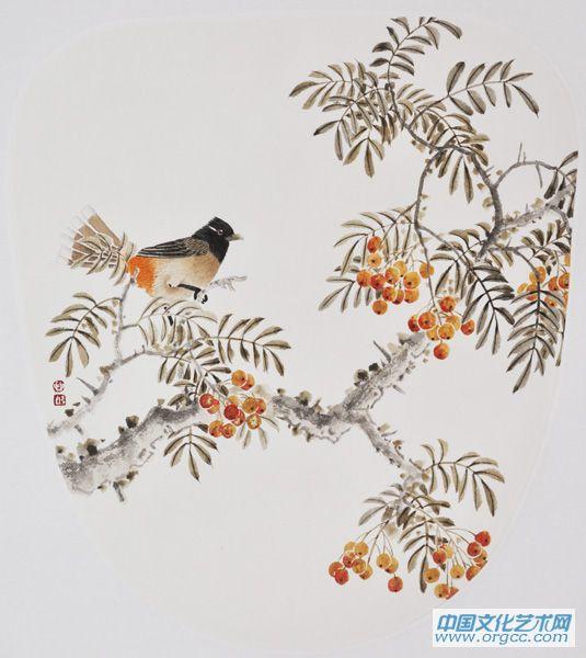 画家索铁生花鸟作品